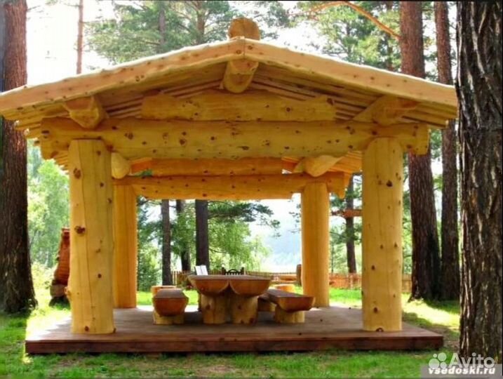 Строительство деревянных беседок