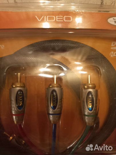 Видео кабель 3 RCA to 3 RCA ixos XHV704 1m