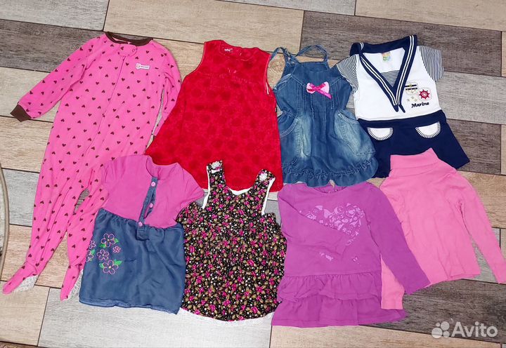 Детские вещи на девочку пакетом 86 92