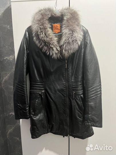 Куртка пальто, чернобурка