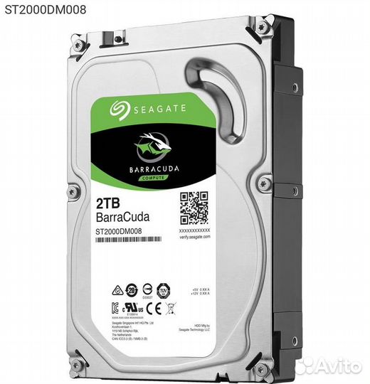 Диск HDD Seagate BarraCuda SATA III (6Gb/s) 3.5