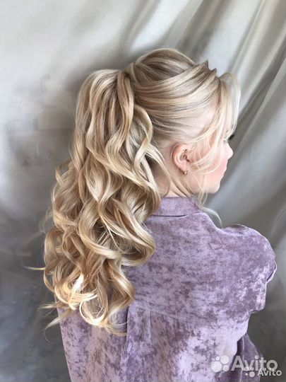 Макияж Прическа Локоны Свадебный образ Косы Выезд