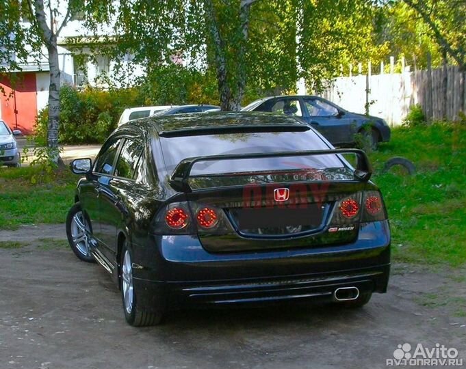 Козырек Type-R на стекло для Honda Civic 4D (8)