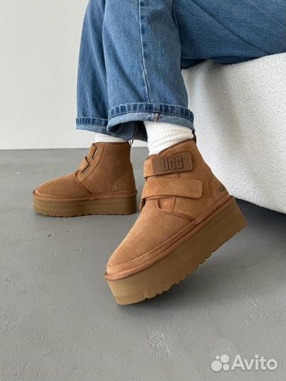 UGG угги Neumel Platform Beige (Арт.4590)