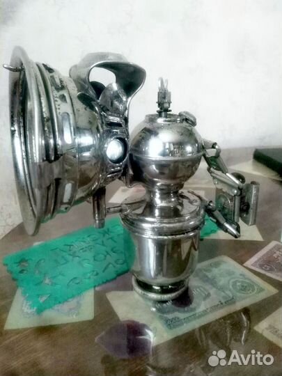 Старинный фонарь на велосипед