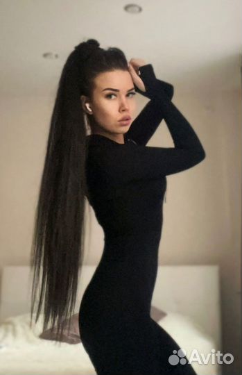 Шикарный хвост на резинке/ накладной хвост шиньон