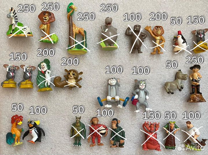 Игрушки из киндер сюрприза