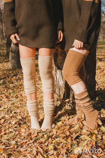 Наколеники из верблюжей и ячьей шерсти Монголия