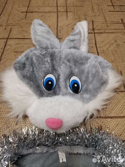 Новогодний костюм зайка серый