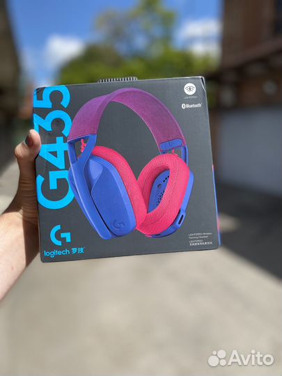 Наушники Logitech g435 lightspeed синий
