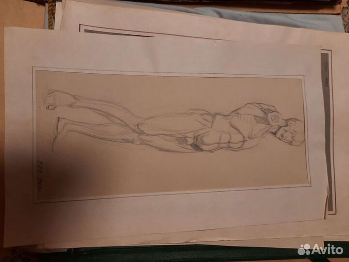 Эскизы, зарисовки (карандаш) СССР