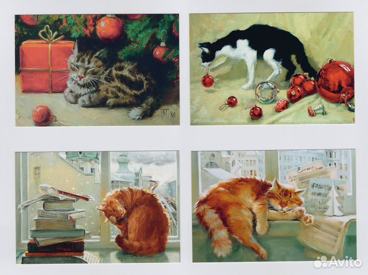 Открытки наборы Пушистое счастье Павлова Саханов