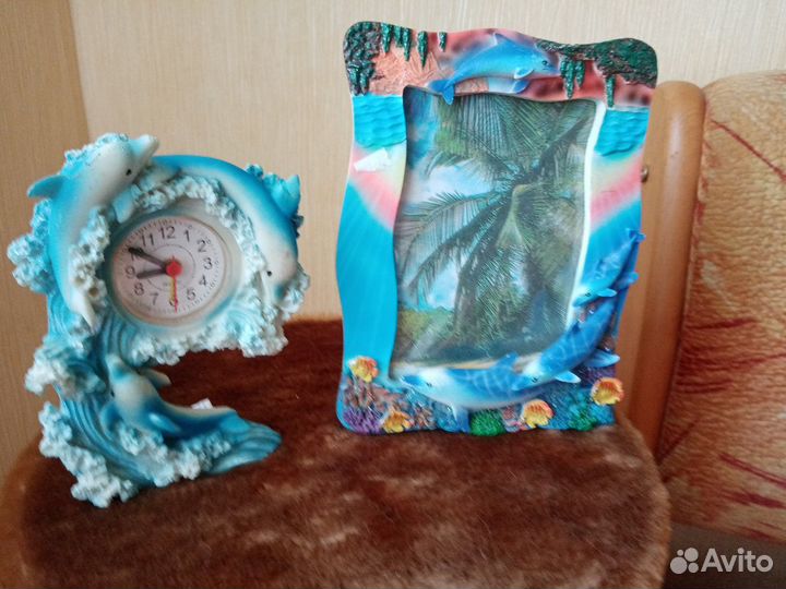 Дельфичики.Фоторамка,часы