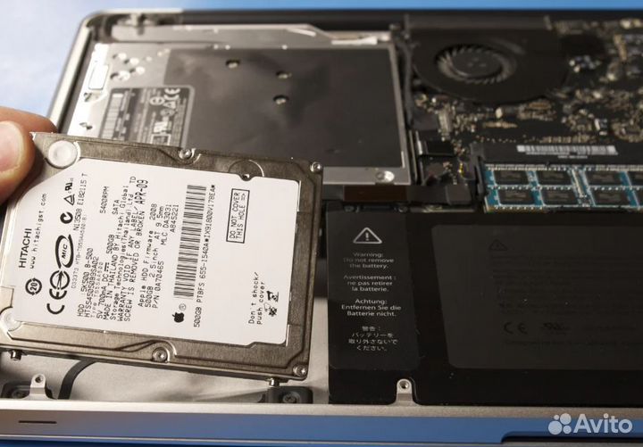 Чистка/замена дисков MacBook Air,Pro,iMac до 2011