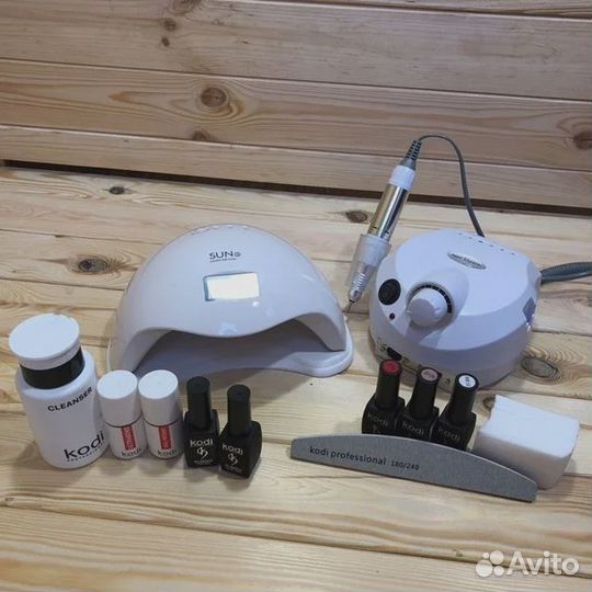 Лампа+аппарат и необходимое для маникюра проф