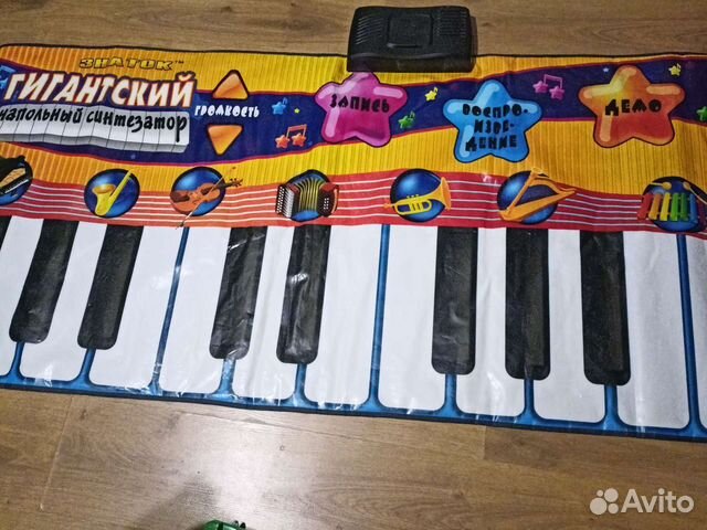 Синтезатор напольный игрушка коврик музыкальный