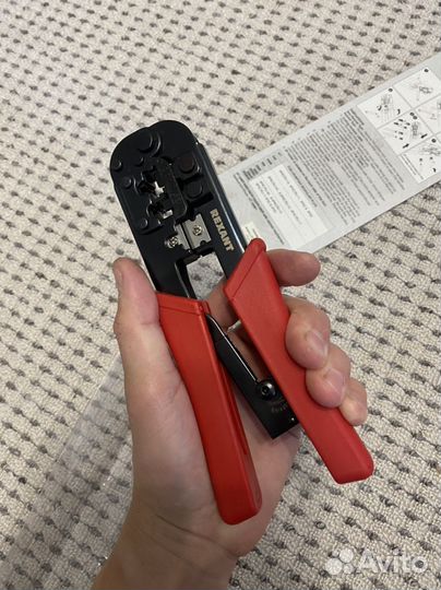 Клещи кримпер rexant HT-568R для обжима 8P8C, 6P6C
