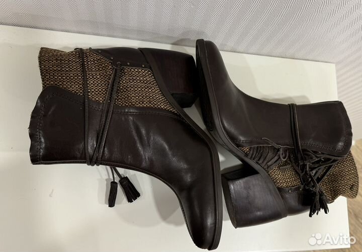 Полусапоги женские казаки кожаные 40 р