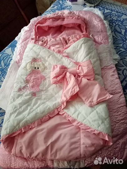 Конверт на выписку для девочки осень