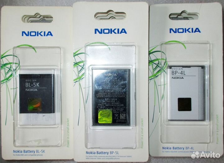 Аккумулятор для телефонов Nokia