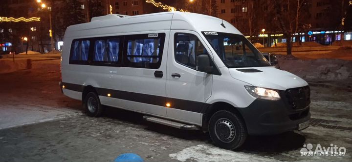 Аренда, заказ автобуса с прицепом,Mercedes