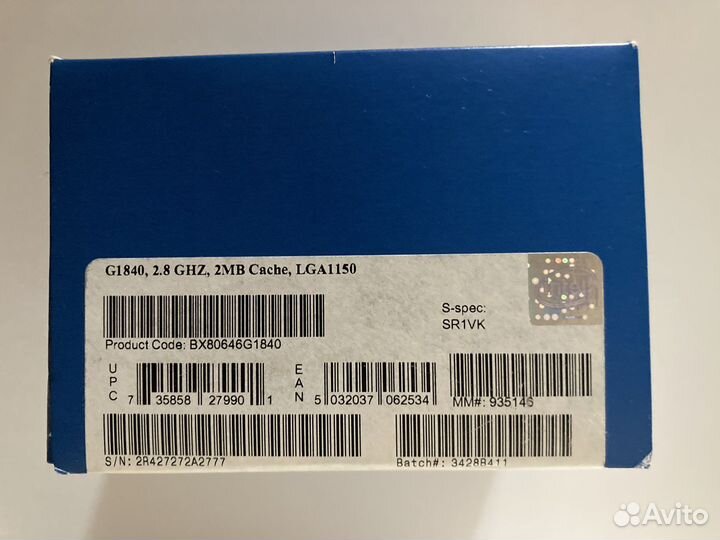 Процессор Celeron G1840 LGA 1150