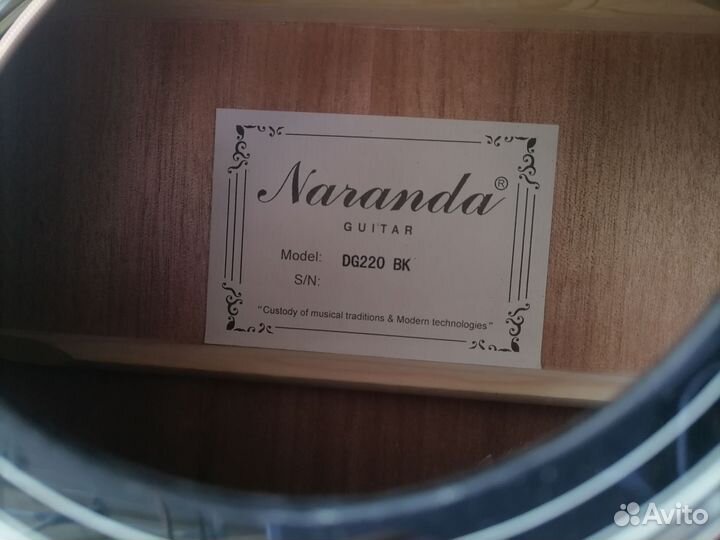 Акустическая гитара Naranda DG220 BK