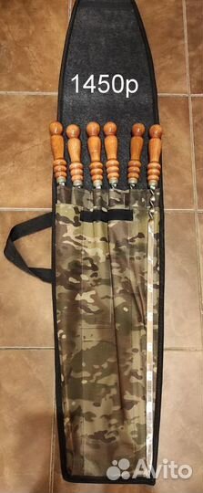 Набор шампуров подарочный в чехле 7-12 предметов