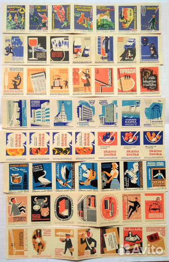 Спичечные этикетки коллекционные Литва