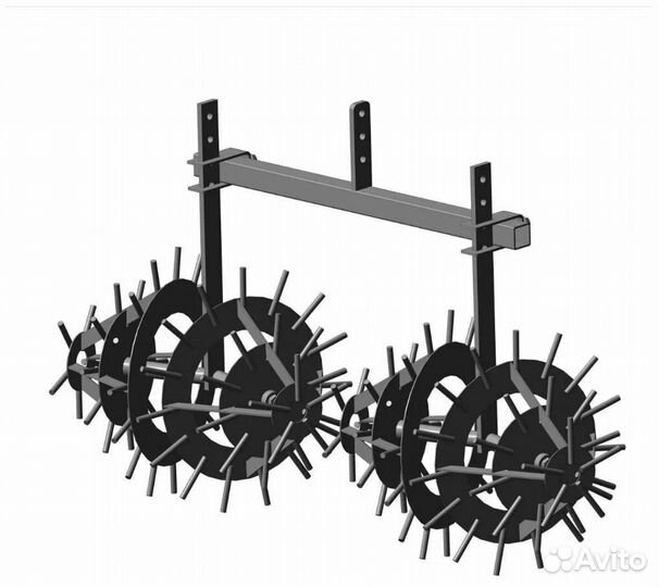 Культиватор еж 2х двух рядный Полольник-рыхлитель