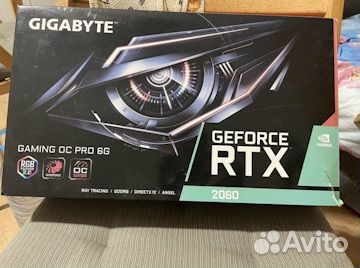 Видеокарта Gigabyte RTX 2060 6gb gaming oc