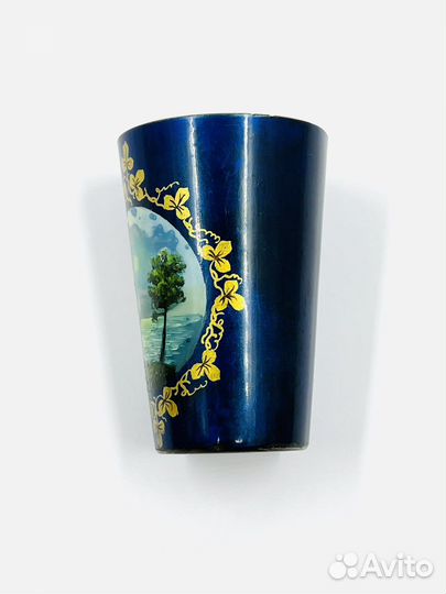 Стопка Серебро 875 пробы Эмаль СССР Отличная