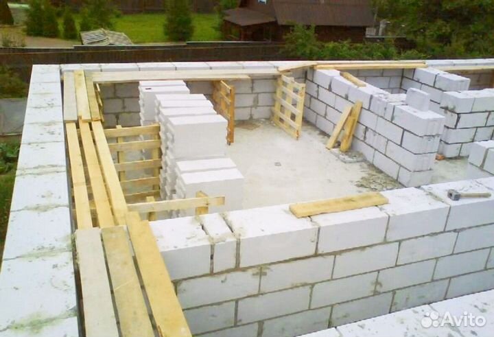 Дом из газобетона, пеноблока, шлакоблока под ключ