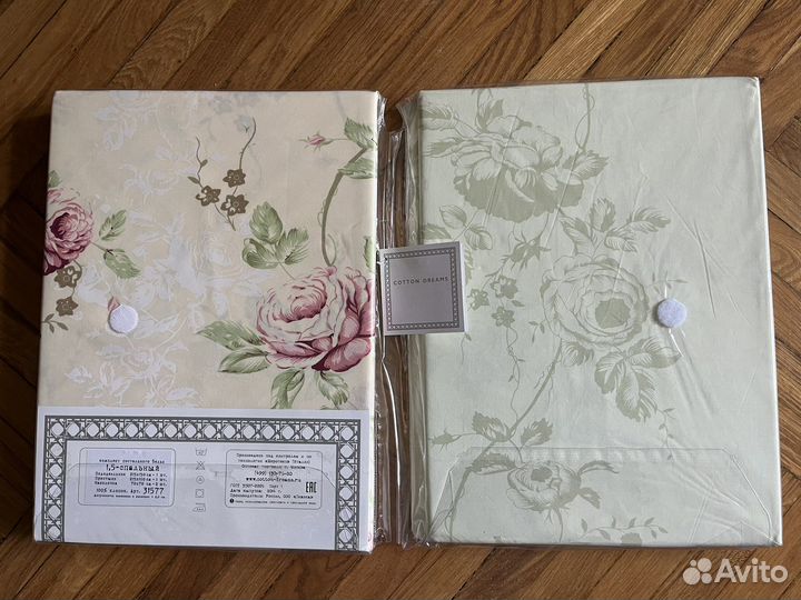 Белье постельное 1,5 новое cotton dreams