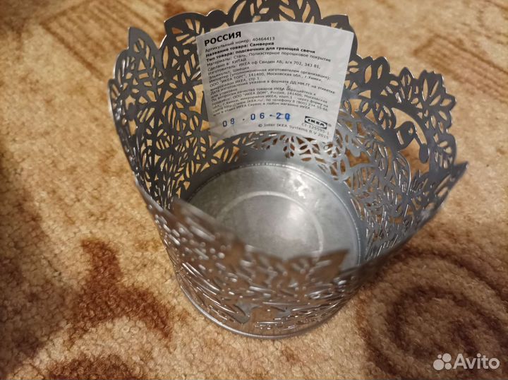 Подвесные украш-я Винтер, кашпо новые из IKEA икеа