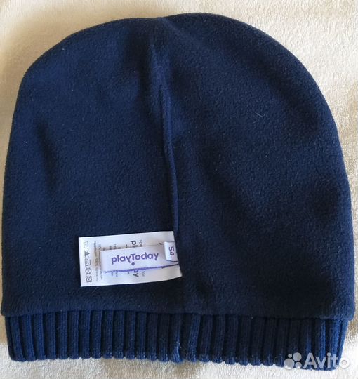 Шапка для мальчика, р.54, демисезон, на флисе