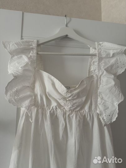 Платье zara с вышивкой