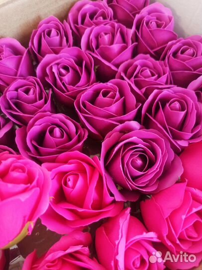 Розы из пенного мыла 50 шт