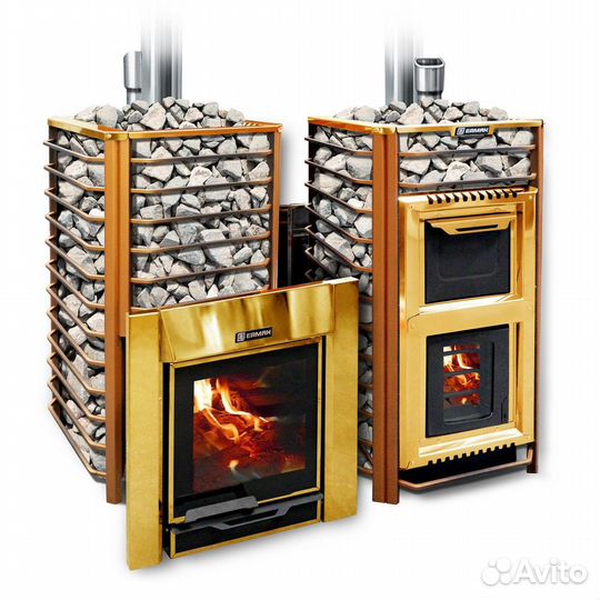 Печь На Дровах ermak 36 сетка люкс gold