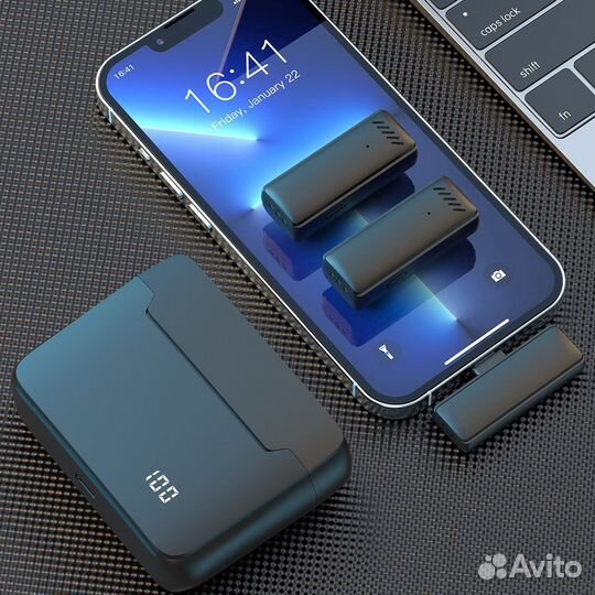 Петличный двойной микрфон для iPhone