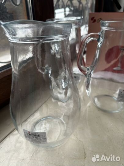 Кувшин стеклянный без крышки