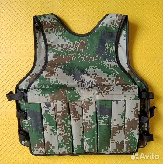 Жилет утяжелитель с грузом 16 кг