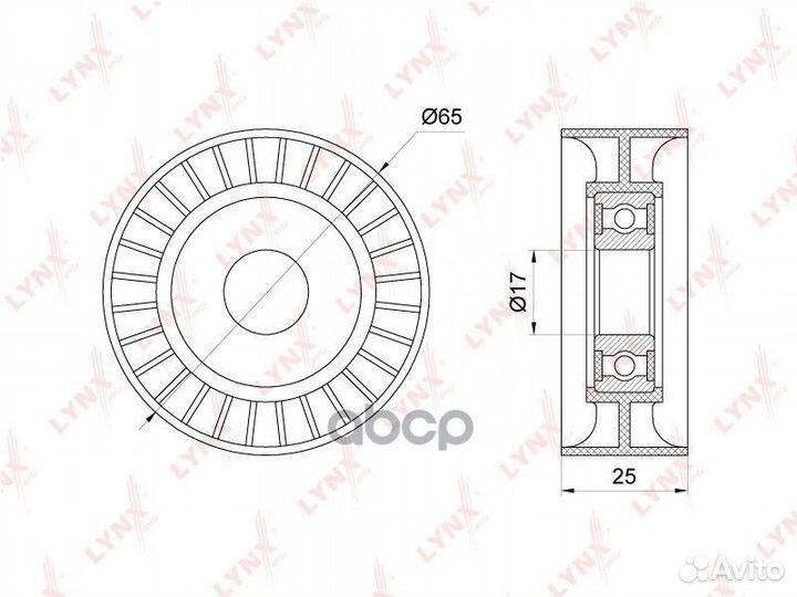 Ролик натяжного механизма приводного ремня PB-5