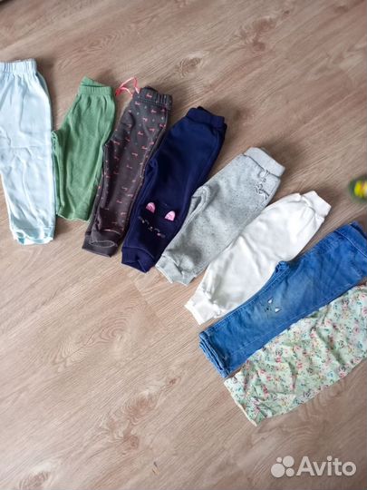 Вещи пакетом для девочки 74 80 86