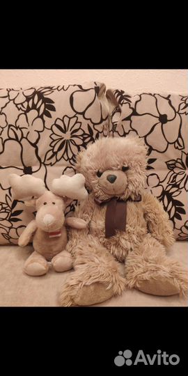 Мягкая игрушка Kinder, лось, лосяш, сувенир, торг