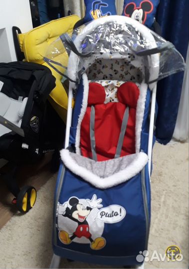 Детские санки коляска бу