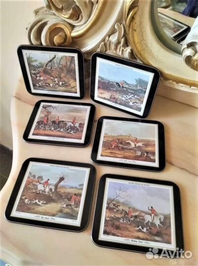 Статуэтка рыцарь мрамор подставки под чашки Англия