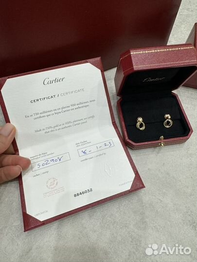 Cartier trinity серьги оригинал