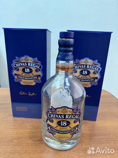 Бутылка от виски Chivas Regal 18 лет с коробкой