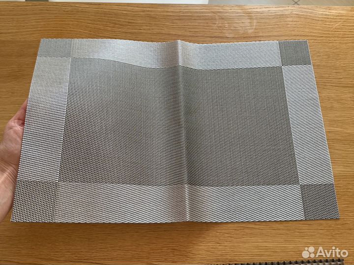 Салфетка плейсмат на стол 4 серые новые